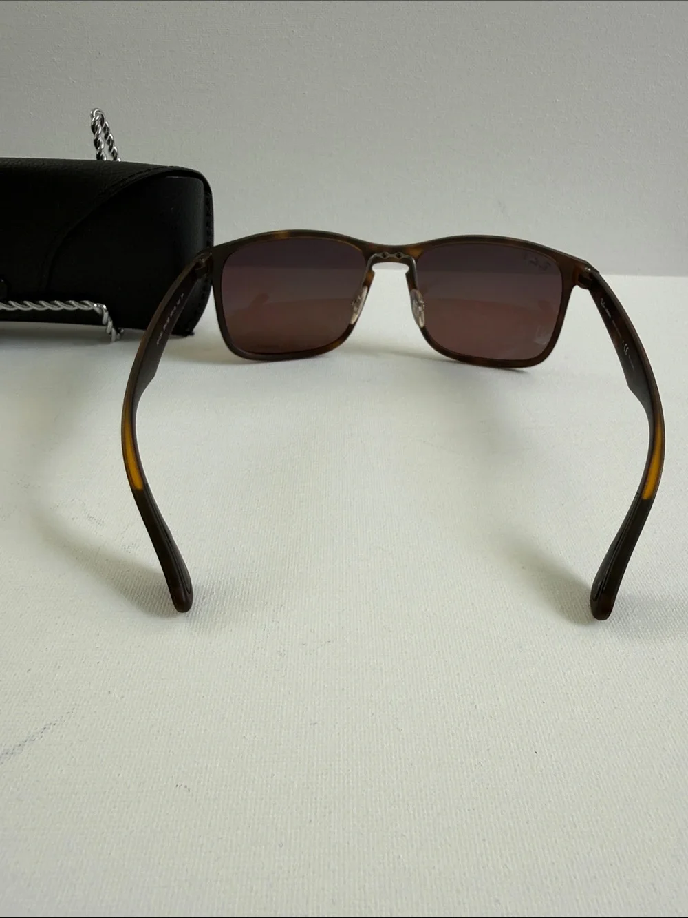 Ray-Ban Brown Tortoiseshell Frame Sunglasses with Brown Lenses